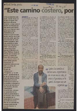 Entrevista a Raúl Zurita por Diario La Tercera