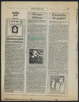 Copia de "Versos líticos" de revista Cauce con texto destacado