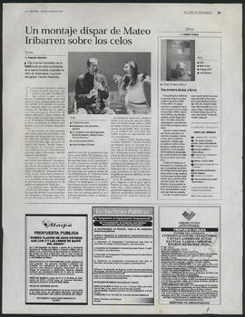 Artículo "Una rockera lúcida y feroz" de Diario La Tercera