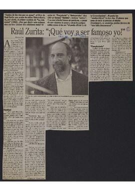 Entrevista a Raúl Zurita por Ximena Poo