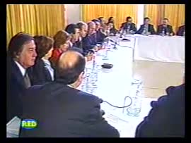 Presidente Ricardo Lagos asiste a jornada de reflexión y trabajo de bancadas concertacionistas. Noticiario Telediario