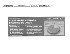 Ecos del mensaje: clase política valora discurso de Lagos. Opinión
