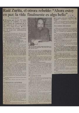 Entrevista a Raúl Zurita por Javier Ibacache
