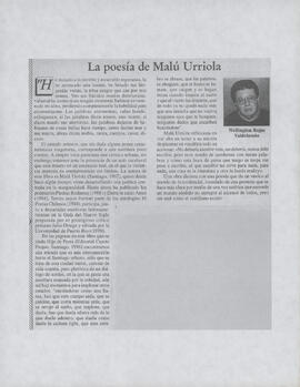 Copia del artículo "La poesía de Malú Urriola" de Wellington Rojas Valdebenito