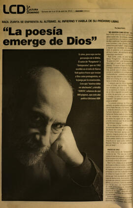 Artículo "La poesía emerge de Dios" de Diario La Nación