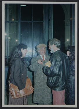 Nicanor Parra junto a Héctor Noguera