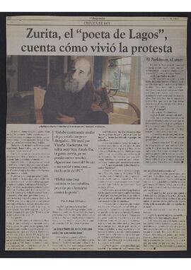 Entrevista a Raúl Zurita por Lilian Olivares