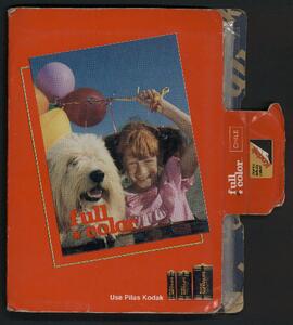 Álbum rojo de fotografías en Sevilla