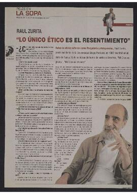 Entrevista a Raúl Zurita por Sigmund