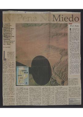 Artículo "Ni Pena Ni Miedo" de Diario El Mercurio