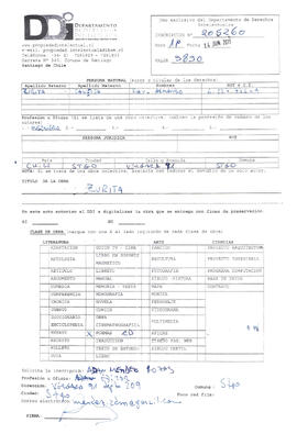 Registro de propiedad intelectual "Zurita"