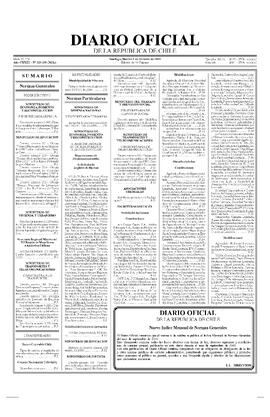 Publicación Diario Oficial "Premio Nacional de Literatura 2000"