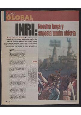 Artículo "Inri: Nuestra larga y angosta tuba desierta" de Diario La Nación