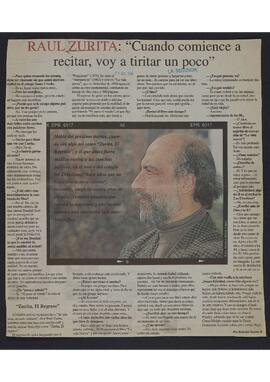 Entrevista a Raúl Zurita por Soledad Castro