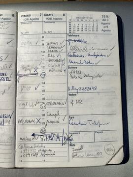 7 de agosto de 1981. Agenda