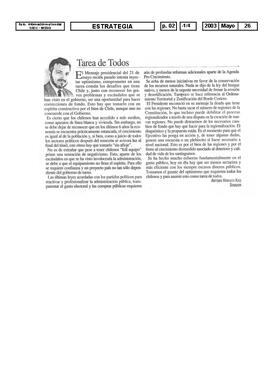 Tarea de Todos. Opinión