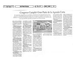 Cumplió gran parte de la agenda corta. Opinión